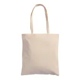 Pungă de cumpărături din bumbac de 130 g/m², cu mânere lungi – cu logo-ul firmei — fotografia 3