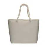 Geantă de plajă din bumbac reciclat, 280 g/m² – cu logo-ul firmei — fotografia 2
