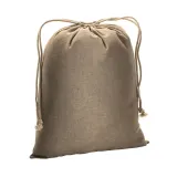 Pungă cadou din bumbac reciclat, 150 g/m², 40 x 50 cm – cu logo-ul firmei — fotografia 1