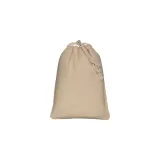 Pungă din bumbac cu șnur, 120 g/m², 10 x 14 cm – cu logo-ul firmei — fotografia 2