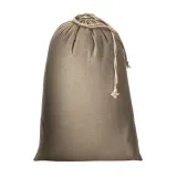 Pungă cadou din bumbac reciclat, 150 g/m², 50 x 75 cm – cu logo-ul firmei — fotografia 2