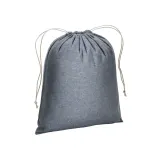 Pungă cadou din bumbac reciclat, 150 g/m², 25 x 30 cm – cu logo-ul firmei — fotografia 1