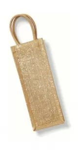 Sacoșă textilă din iuta pentru sticla - Shimmer Jute Bottle Bag — fotografia 3