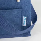 Geantă termoizolantă Melange din PET reciclat, cu interior argintiu din bumbac reciclat – cu logo-ul firmei — fotografia 4