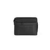 Geantă termică din poliester reciclat 600D cu curea reglabilă 7 L Cancun – cu logo-ul firmei — fotografia 3
