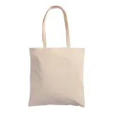 Pungă de cumpărături din bumbac de 135 g/m², cu mânere lungi – cu logo-ul firmei — fotografia 3