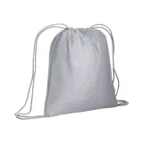 Rucsac din bumbac de 95 g/m², cu închidere cu șnur – cu logo-ul firmei — fotografia 1