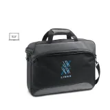 Geantă pentru laptop 15.6'' din poliester 600D 2Tone și 300D Santana – cu logo-ul firmei — fotografia 4