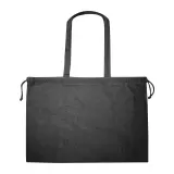 Sacoșă textilă mare din bumbac organic cu mânere lungi si snur strangere 180 g/m² — fotografia 5