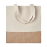Sacoșă textilă cu părți din iută India Tote — fotografia 1