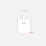Pungă de cumpărături pliabilă, nețesută, de 80 g/m², cu mânere scurte – cu logo-ul firmei — fotografia 4