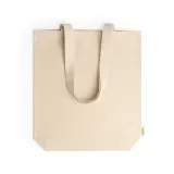 Sacoșe textile din Bumbac Organic SBT 280g/m² cu burduf - Natur — fotografia 1