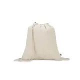 Rucsac 100% bumbac reciclat (180 g/m²) Maiorca – cu logo-ul firmei — fotografia 1