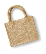 Sacoșe textile din iuta cu fiiruri aurii - Shimmer Jute Mini Gift Bag — fotografia 2