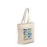 Sacoșă textilă din bumbac 100% cu fermoar (280 g/m²) Hackney — fotografia 5