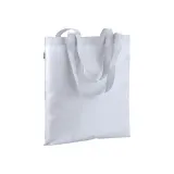 Pungă de cumpărături din RPET 210T, cu mânere lungi – cu logo-ul firmei — fotografia 1