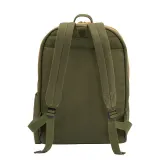 Rucsac din pânză reciclată, cu compartiment căptușit pentru notebook – cu logo-ul firmei — fotografia 3