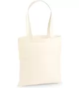 Sacoșă textilă din bumbac organic premium cu mânere lungi - Organic Premium Cotton Tote — fotografia 6