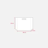 Pungă de cumpărături din material nețesut laminat, sudată termic – cu logo-ul firmei — fotografia 3