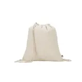 Rucsac 100% bumbac reciclat (180 g/m²) Maiorca – cu logo-ul firmei — fotografia 2