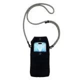 Geantă de smartphone cu curea transversală din poliester ripstop 70D – cu logo-ul firmei — fotografia 5