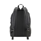 Rucsac din poliester reciclat (R-PET) cu buzunar exterior cu fermoar – cu logo-ul firmei — fotografia 3