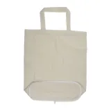 Sacoșă textilă pliabilă bumbac Ferra, 140 g/m² — fotografia 5