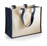 Sacoșă textilă pictat clasic bumbac si Iuta - Printers' Jute Classic Shopper — fotografia 1