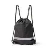 Drawstring bag Lucio reflectorizant din RPET 300D — fotografia 3