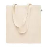 Sacoșe textile din Bumbac Organic SBT 140 g/m² - Natur (cu burduf) — fotografia 4
