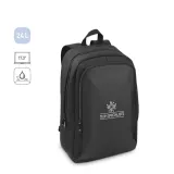 Rucsac pentru laptop din poliester reciclat 600D de înaltă densitate Drammen – cu logo-ul firmei — fotografia 6