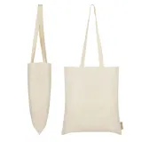 Sacoșă textilă Loren din bumbac reciclat 140 g/m² — fotografia 3