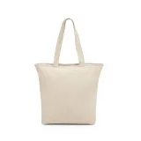 Sacoșă textilă din bumbac 100% cu fermoar (280 g/m²) Hackney — fotografia 3
