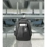 Rucsac troler pentru laptop 15.6'' din poliester 600D Eindhoven – cu logo-ul firmei — fotografia 4