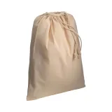 Pungă din bumbac cu șnur, 120 g/m², 40 x 50 cm – cu logo-ul firmei — fotografia 1
