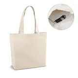 Sacoșă textilă din pânză 100% bumbac (280 g/m²) Beto — fotografia 2