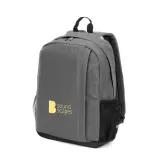Rucsac pentru laptop din poliester reciclat 600D de înaltă densitate, 15" Liverpool – cu logo-ul firmei — fotografia 4