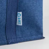 Geantă termoizolantă Melange din PET reciclat, cu interior argintiu – cu logo-ul firmei — fotografia 4