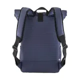 Rucsac pentru laptop din poliester reciclat, vopsit cu vopsele ecologice – cu logo-ul firmei — fotografia 3
