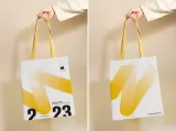 Sacoșe textile din bumbac eco cu mânere lungi — fotografia 3