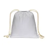 Rucsac din bumbac de 180 g/m², cu închidere cu șnur – cu logo-ul firmei — fotografia 2