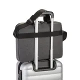 Geantă pentru laptop din poliester 600D, cu curea de umăr reglabilă – cu logo-ul firmei — fotografia 5