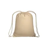 Rucsac din bumbac de 135 g/m², cu închidere cu șnur – cu logo-ul firmei — fotografia 2
