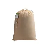 Pungă cadou din bumbac organic, 140 g/m², 30 x 45 cm – cu logo-ul firmei — fotografia 2