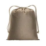 Pungă cadou din bumbac reciclat, 150 g/m², 40 x 50 cm – cu logo-ul firmei — fotografia 2