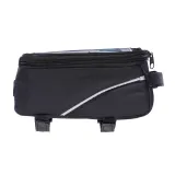 Geantă de bicicletă din poliester 600D cu suport pentru telefon mobil – cu logo-ul firmei — fotografia 3