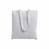 Pungă din bumbac de 180 g/m², cu mânere lungi – cu logo-ul firmei — fotografia 2