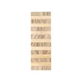 Turn din blocuri de lemn, 45 de blocuri, cu săculeț din bumbac – cu logo-ul firmei — fotografia 2