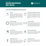 Rucsac din microfibră și PU Rover backpack – cu logo-ul firmei — fotografia 5