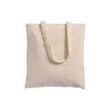 Pungă de cumpărături din bumbac de 135 g/m², cu mânere lungi – cu logo-ul firmei — fotografia 2